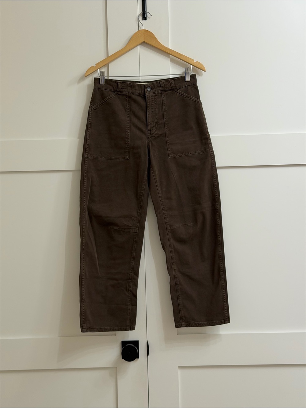 NEW W/ FLAW Madewell The Darted Barrel-Leg Utility Pant 26